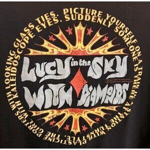 Lyrics by Lennon and McCartney Lucy In The Sky Long Sleeve Shirt Adult Small